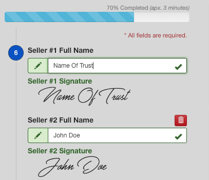 trustee signature